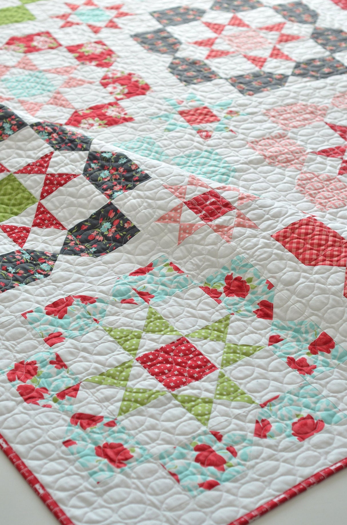 Lighthearted pattern TBL227 82” x 82” quilt Printed Pattern ONLY