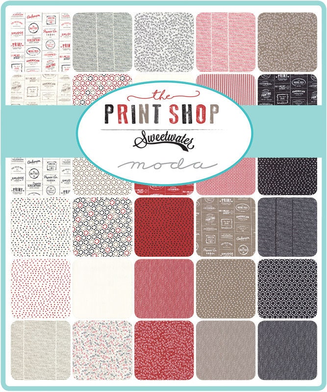 The Print Shop Clay Ditto Yardage by Sweetwater for Moda Fabrics 5745-22 Sold in 1/2 yard increments