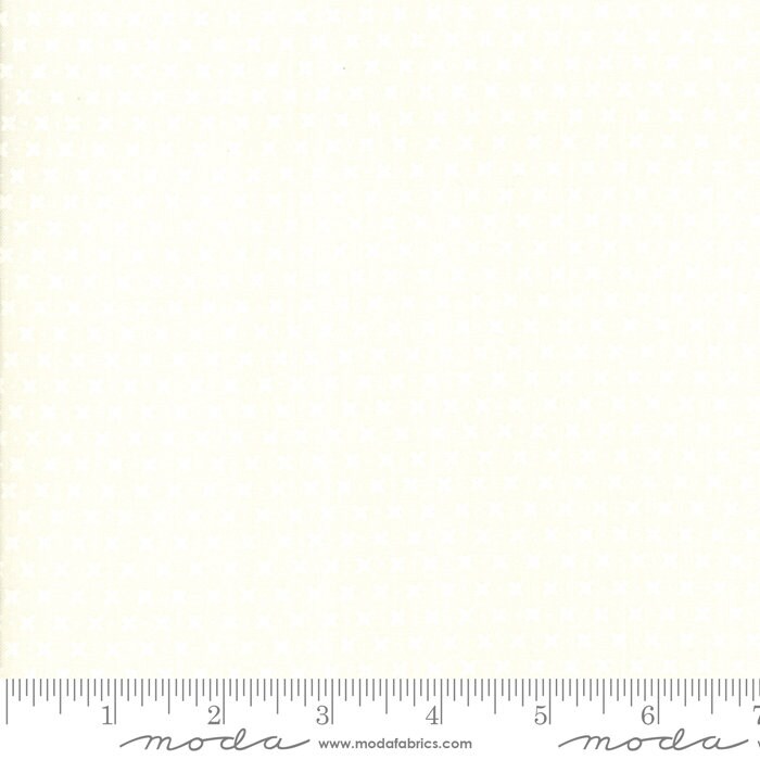 Harper's Garden Tonal Ivory Criss Cross Yardage SKU# 37576-14 by Sherri and Chelsi for Moda Fabrics Sold in 1/2 Yard Increments