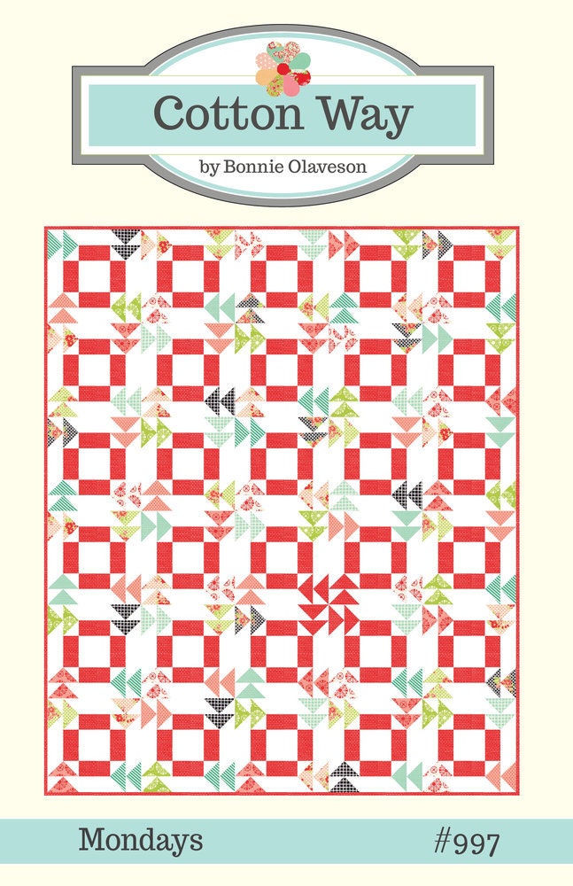 Mondays Paper Pattern by Bonnie Olaveson of Cotton Way CW997