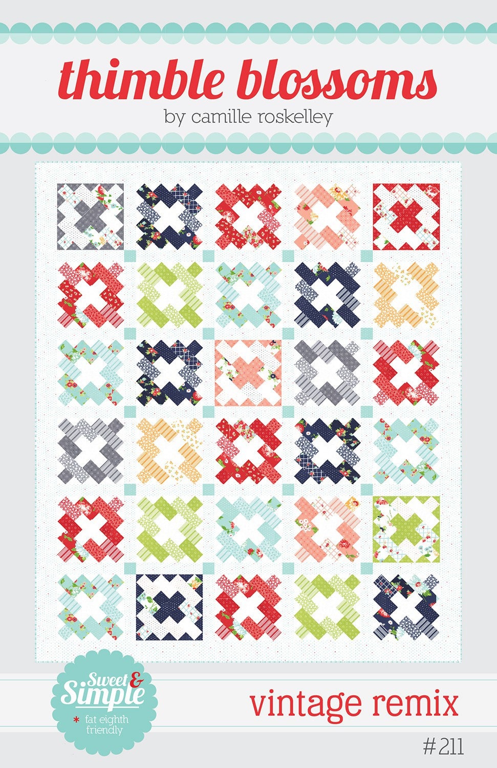 Vintage Remix Thimble Blossoms sewing pattern TBl211