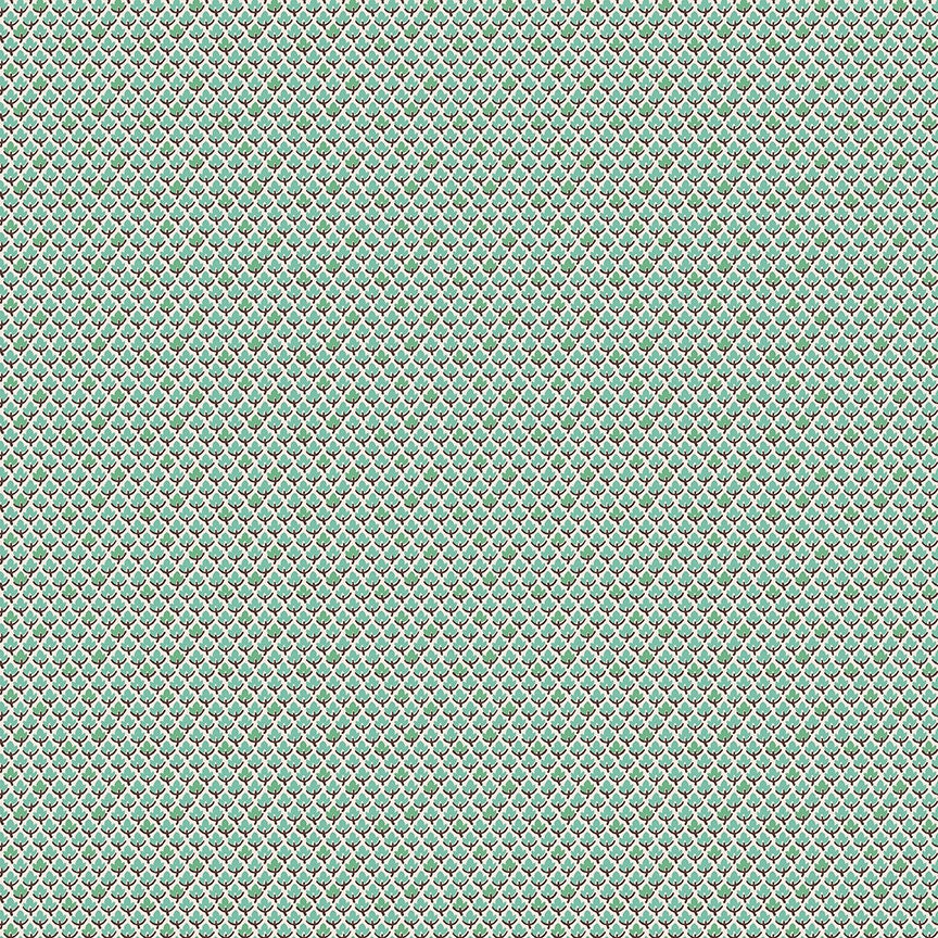Prim Leaves Seaglass Yardage C9700-SEAGLASS By Lori Holt for RileyBlake Designs Sold in 1/2 yard increments