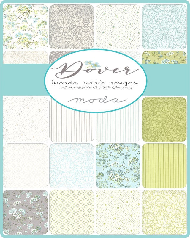 Dover Acorn Damask Sprig Yardage 18701-20 by Brenda Riddle of Acorn Quilts for Moda Fabrics Sold in 1/2 Yard Increments