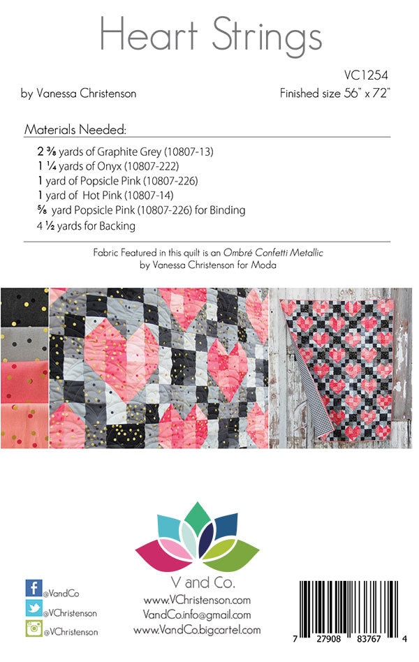 Heart Strings V and Co # VC 1254 By V and Co. Paper Patter ONLY