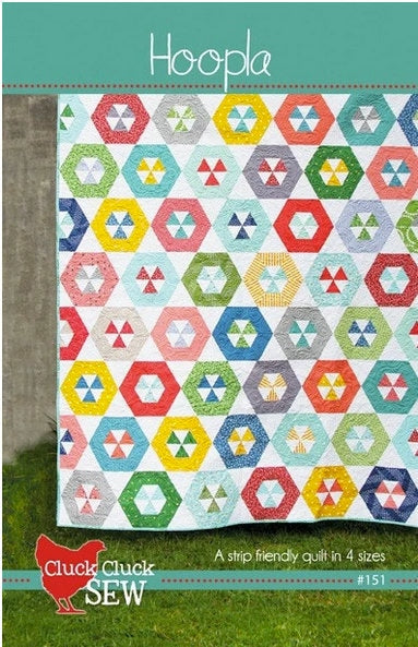Hoopla Quilt Pattern, Paper Pattern only CCS151 by Allison Harris for Cluck Cluck Sew