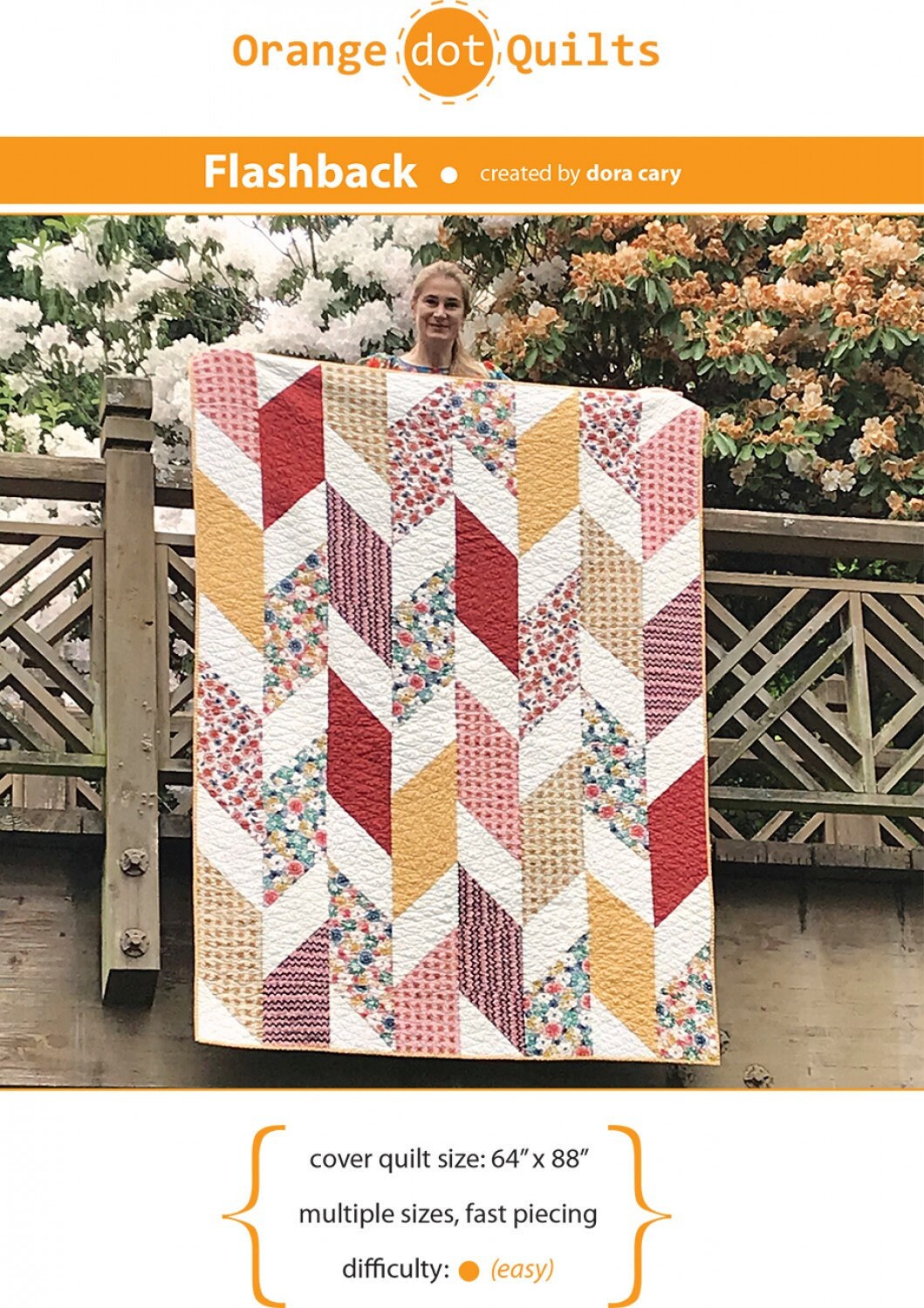 Flashback Quilt pattern by Dora Cary for Orange Dot Quilts FLSHBCK-018
