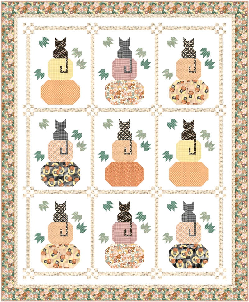 Kitty Corn Twilight Garden Goblin Yardage 31172-15 by Urban Chiks for Moda Fabrics