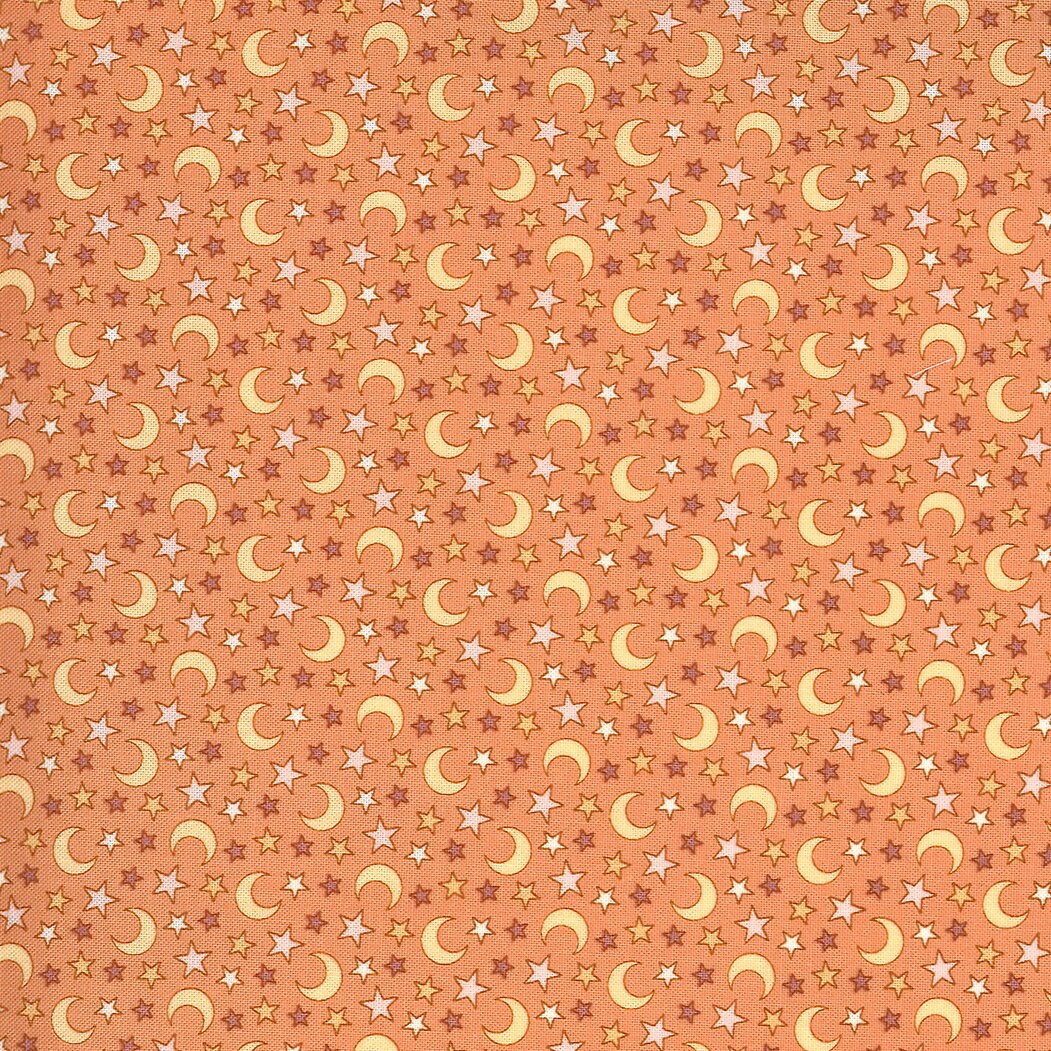 Kitty Corn Magic Dust Pumpkin Yardage 31173-13 by Urban Chiks for Moda Fabrics sold in 1/2 yard increments