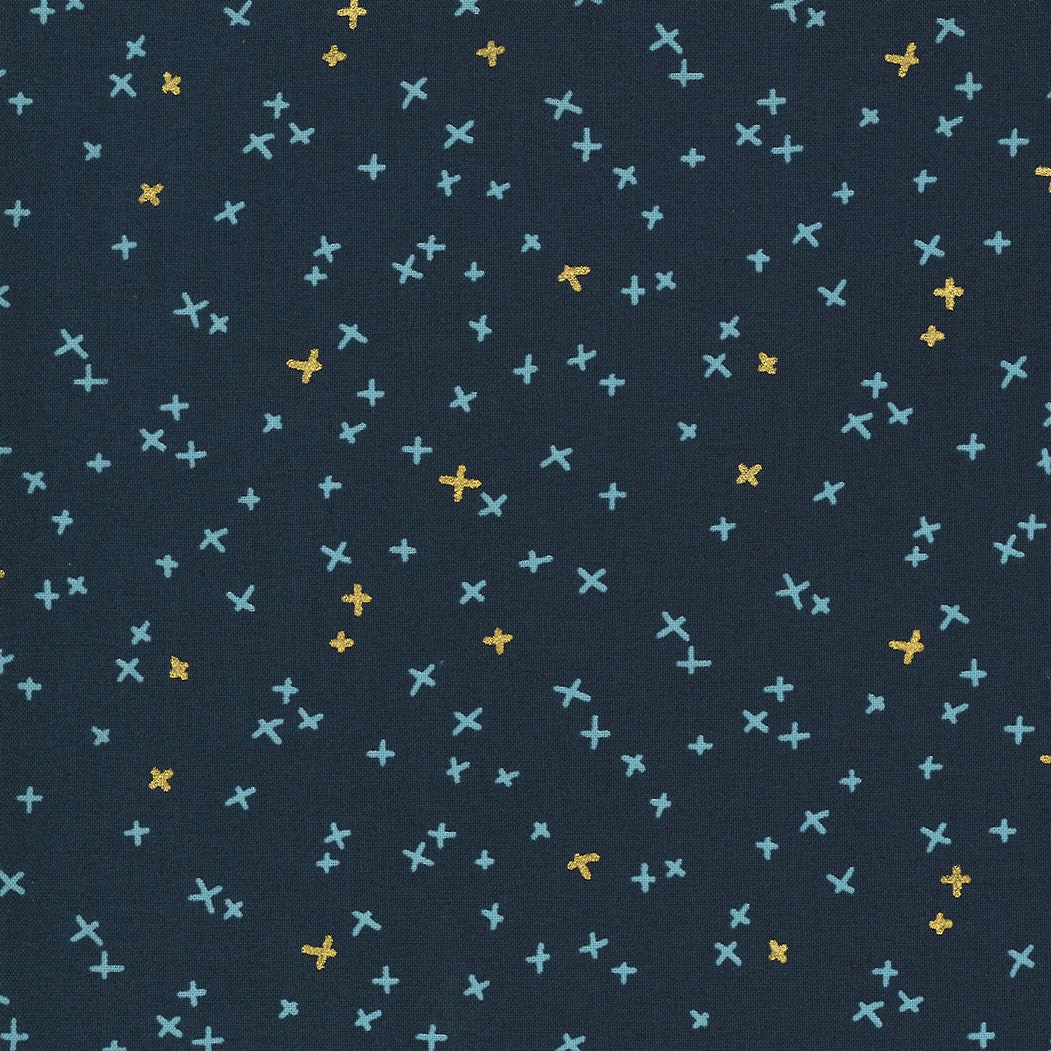 Dance in Paris Swing Navy Yardage 1745-19M Day in Paris by Zen Chic for Moda Fabrics
