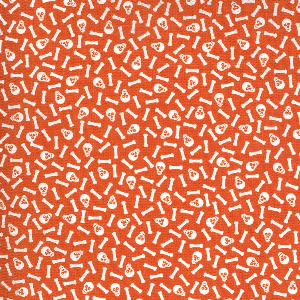 Midnight Magic 2 Mr. Bones Pumpkin Yardage 24105-12 by April Rosenthal for Moda Fabrics Sold in 1/2 yard increments