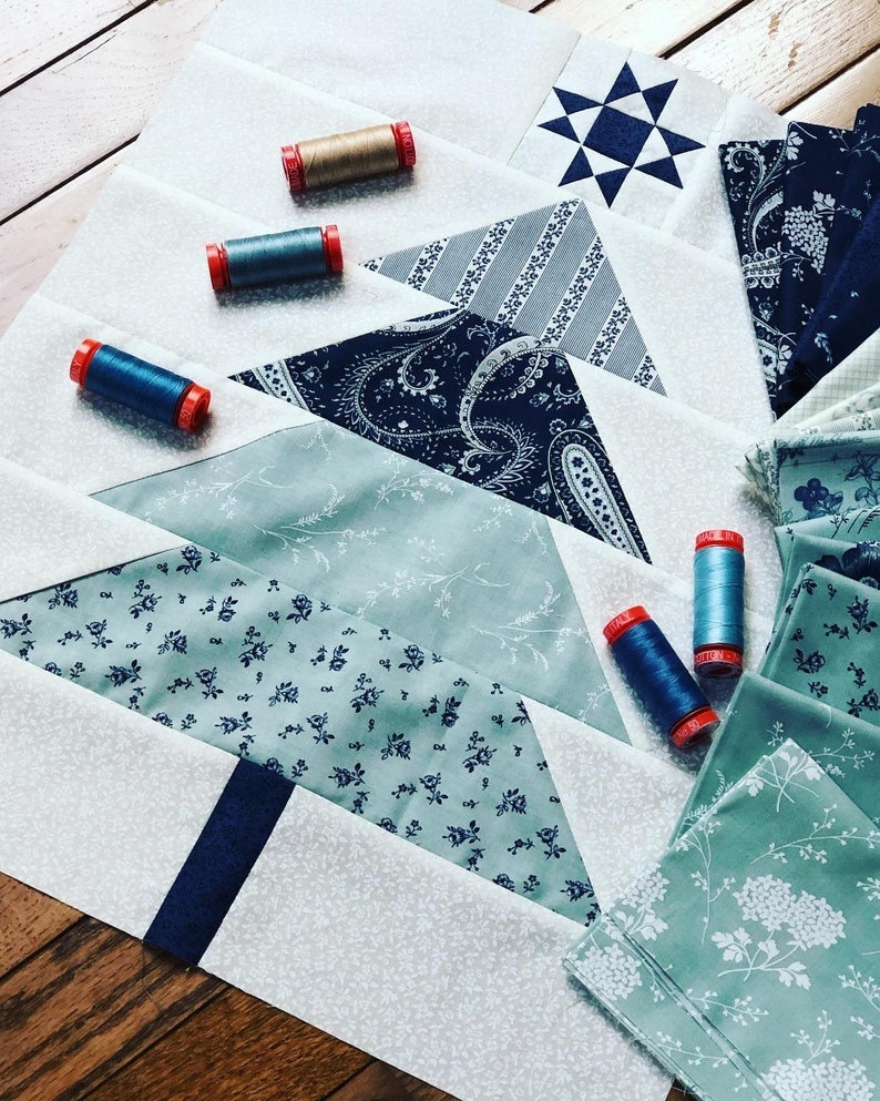 Pine-ing for Christmas Quilt Pattern WS34 by Wendy Sheppard Printed Pattern Only 71 x 88 inches