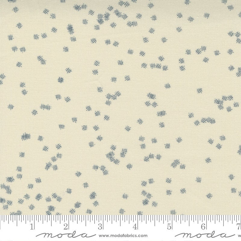 Modern Background More Crosshatch Eggshell Yardage 1767-16 by Zen Chic for Moda Fabrics Sold by 1/2 yard Increments