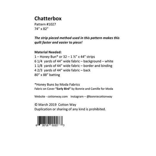 Chatterbox Pattern by Cotton Way
