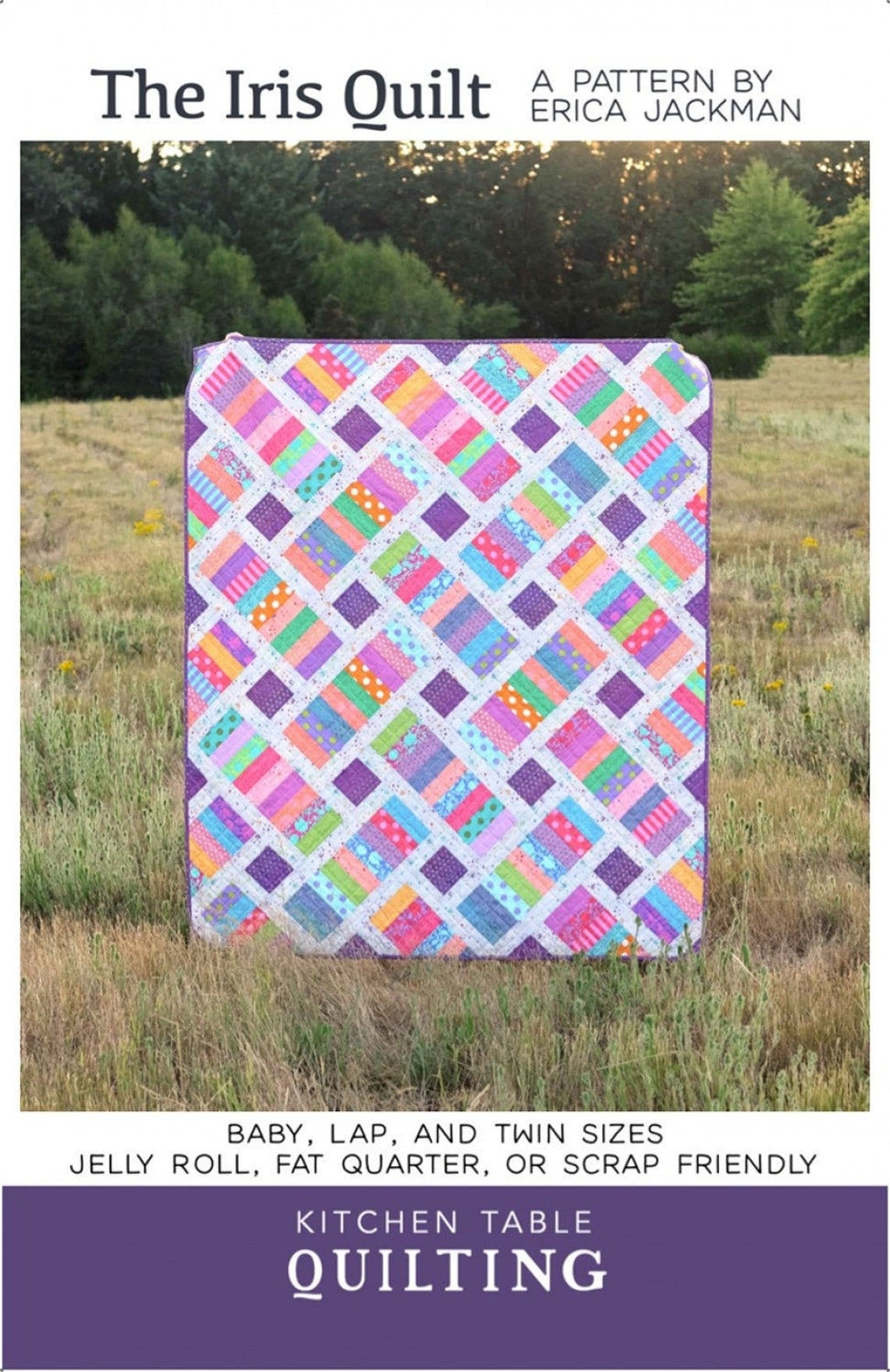 The Iris Quilt Pattern KTQ138 by Kitchen Table Quilting (baby, lap and twin sizes)