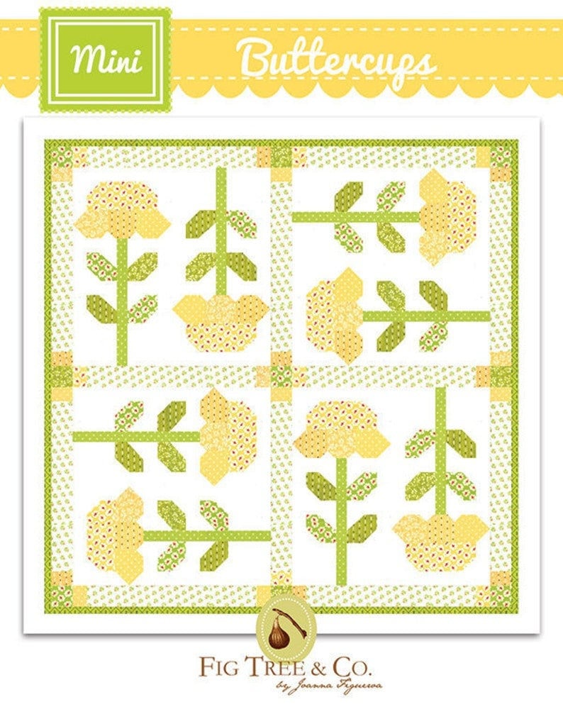 Mini Buttercups Pattern by Fig Tree & Co 33x33