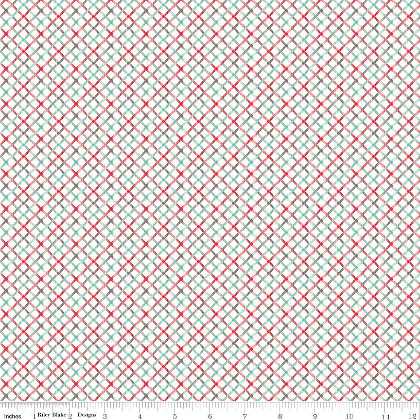 xxxx Bee Plaids Sea Glass Bee Plaids Homespun C12033-Seaglass by Lori Holt for Riley Blake Sold in 1/2 Yard increments