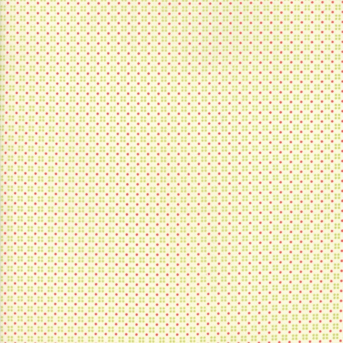 Clover Hollow Ivory Dottie Yardage by Sherri and Chelsi for Moda Fabrics 37555 13 Sold in 1/2 Yard Increments