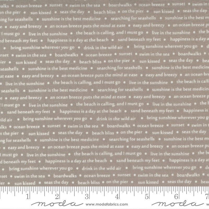 Seashore Drive Sea Song Pebble Yardage 37625-20 by Sherri and Chelsi for Moda Fabrics Sold in 1/2 Yard increments