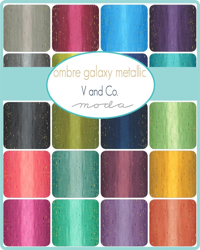 Ombre Galaxy Mauve by V & Co. Half Yard Increments 10873-319m for Moda Fabrics