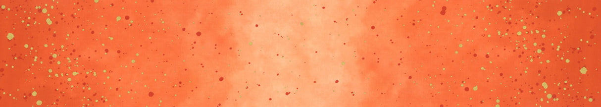 Ombre Galaxy Metallic Tangerine by V & Co. Half Yard Increments 10873-311m for Moda Fabrics