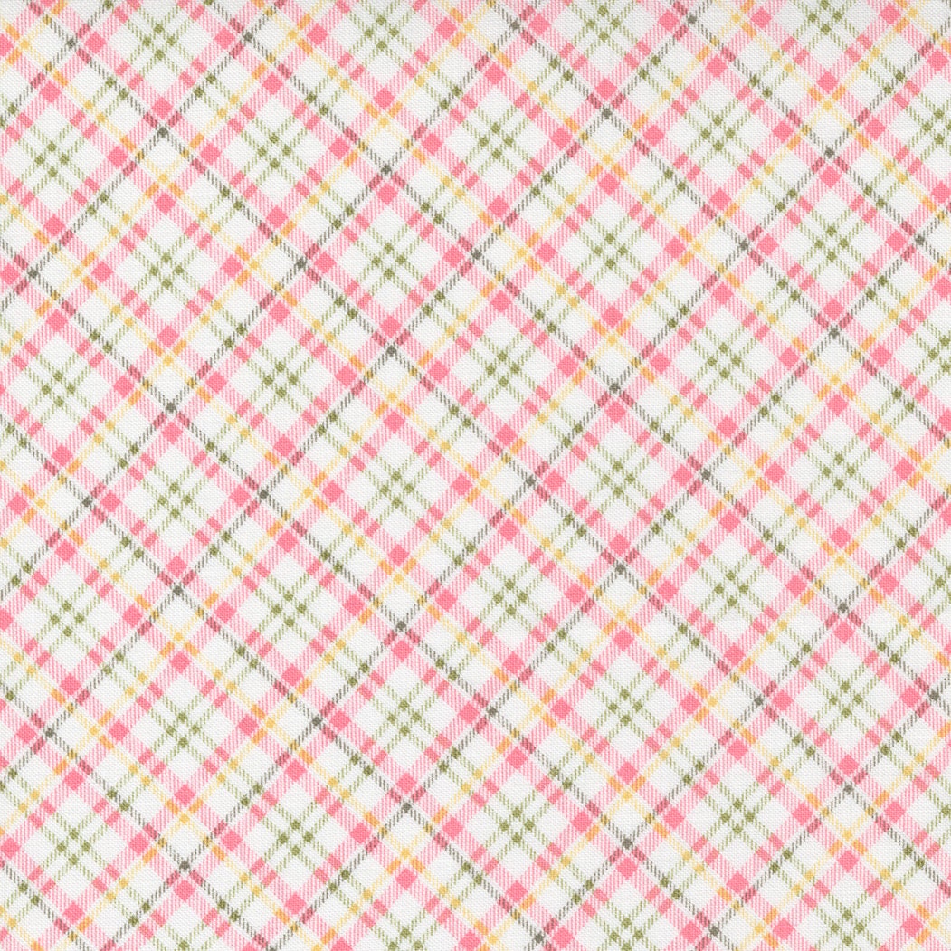 Renew Plaid Strawberry 55562-15 yardage by Sweetwater for Moda Fabrics Sold in 1/2 Yard Increments