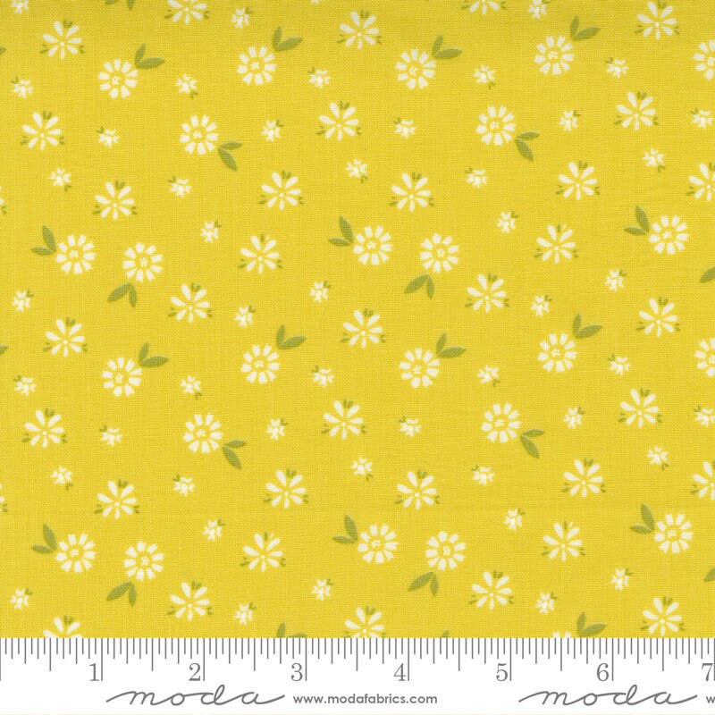 Seashore Drive Blossom Citrine Yardage 37622-12 by Sherri and Chelsi for Moda Fabrics Sold in 1/2 Yard Increments