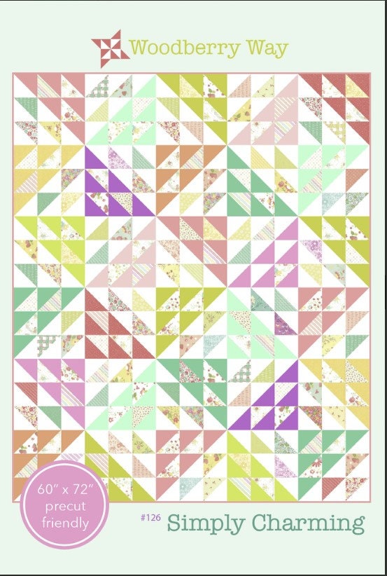 Simply Charming Quilt PAPER Pattern ONLY by Alli Jenson of Woodberry Way #126