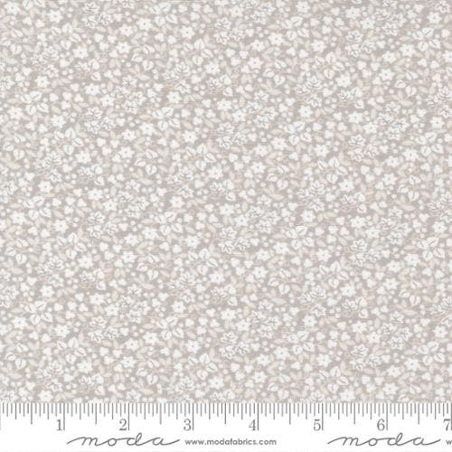 The Shores Small Floral in Pebble 18743 14 by Brenda Riddle Designs for Moda Fabrics Sold in 1/2 yard increments cut continuously