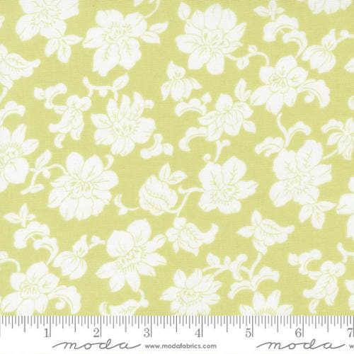 The Shores Main Floral in Sprout 18740 15 by Brenda Riddle Designs for Moda Fabrics Sold in 1/2 yard increments cut continuously