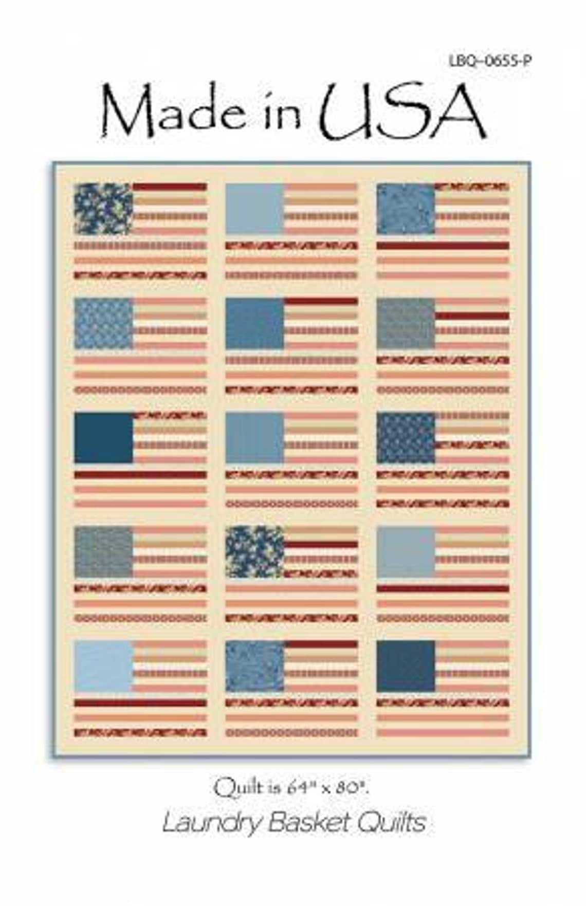 Made in the USA Laundry Basket Quilts Pattern Made in USA LBQ-0655-P