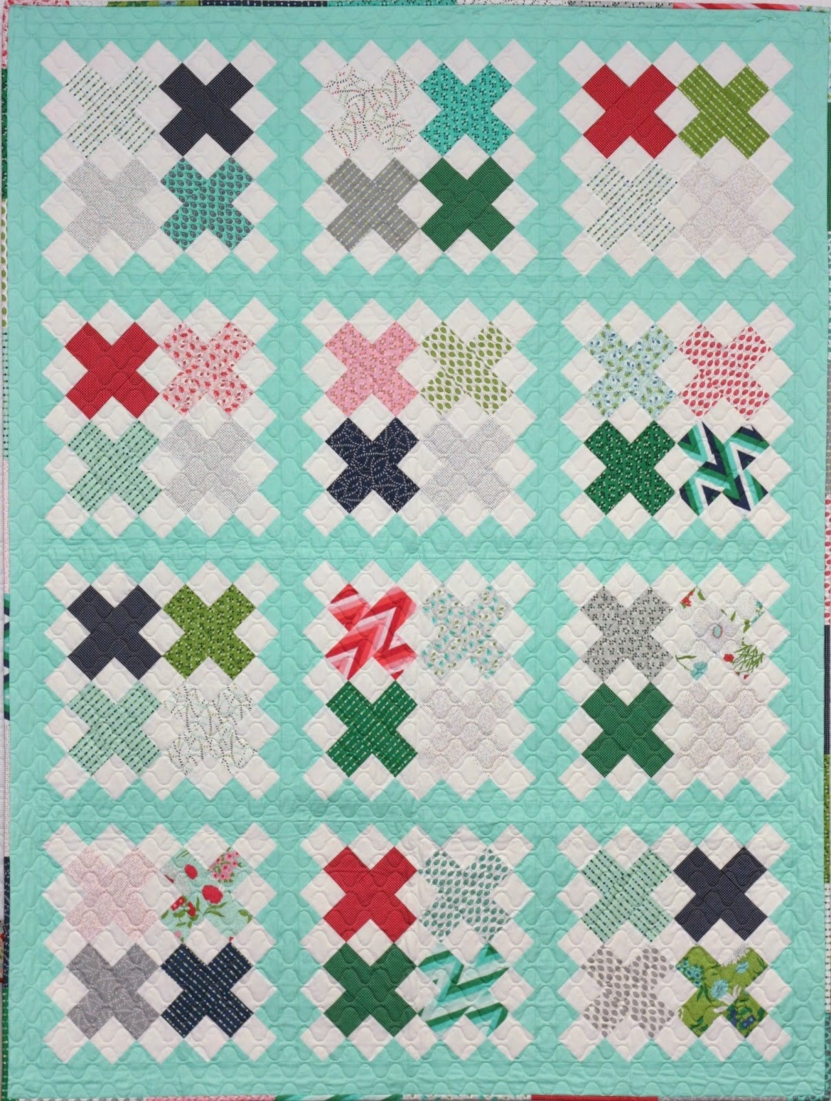 Cross Stitch Quilt Pattern By Gigis Thimble GGT714 Pattern 61 x 80