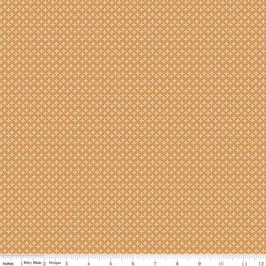 Calico Daisy Cider C12852-Cider by Lori Holt Sold by 1/2 Yard Increments