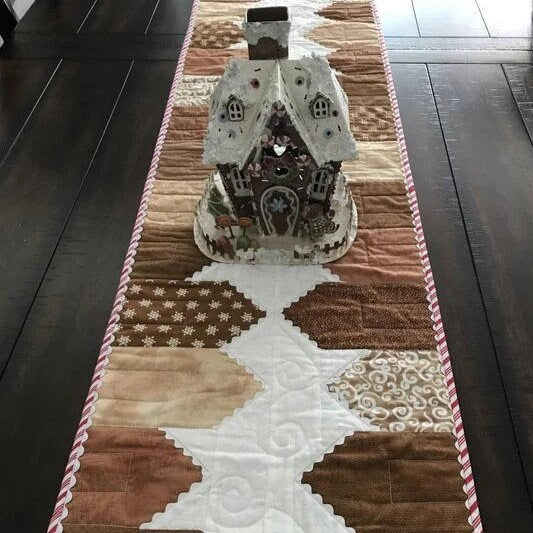 At Home Table Runner Paper Pattern Only by Andrea McColeman for Olive US Girls LLC #OUG004 19x48