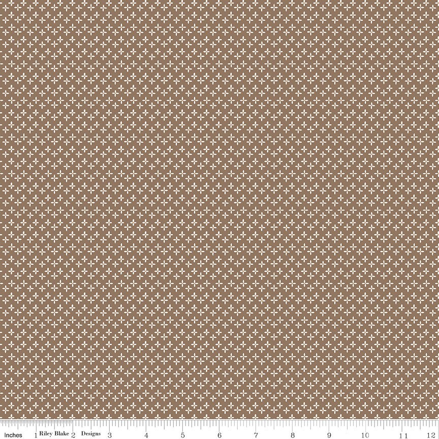 Calico Wallpaper Denim C12841-Denim by Lori Holt Sold by 1/2 Yard Increments