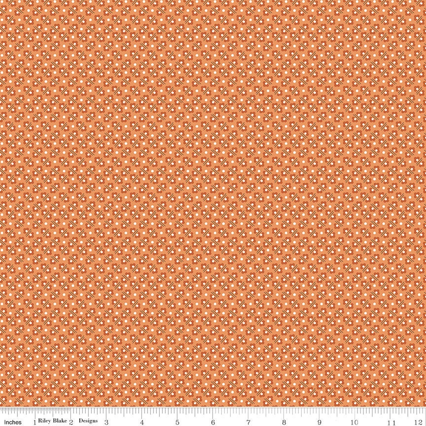 Calico Flowerbed Yam C12853-Yam by Lori Holt Sold by 1/2 Yard Increments