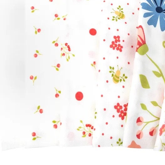 Sunwashed Windflower Toss Carnation Yardage 29162-22 by Moda Fabrics Sold in 1/2 yard increments cut continuously