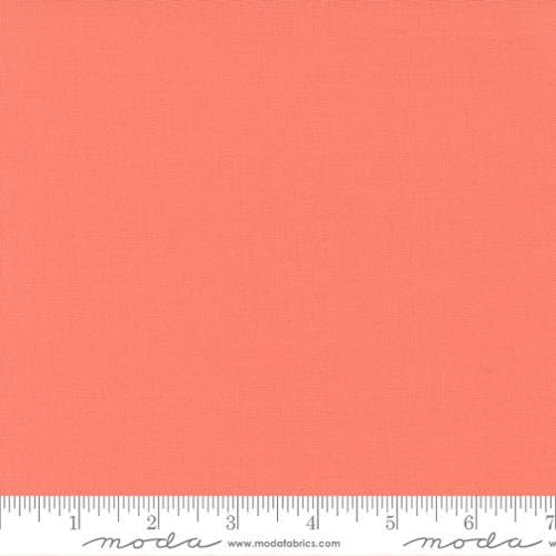 Bella Solids Coral Yardage by Moda Fabrics 9900-147