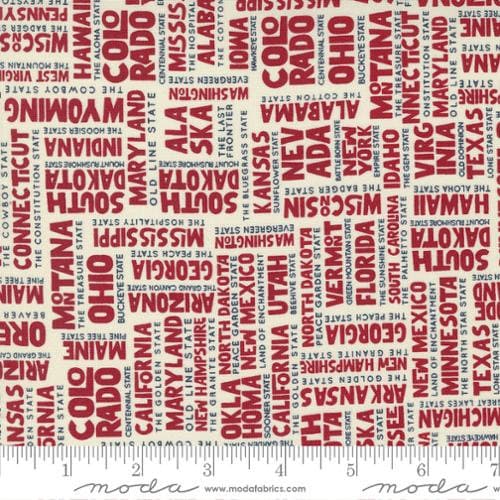 Stateside States in Apple Red 55610-34 yardage by Sweetwater by Moda Fabrics