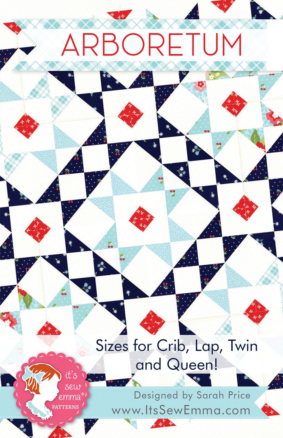 Arboretum Printed Quilt Pattern By It's Sew Emma #ISE-211 by It's Sew Emma 4 sizes available