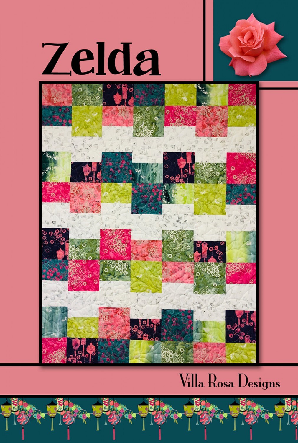 Zelda Pattern Card by Villa Rosa Designs finished size 42" x 55"