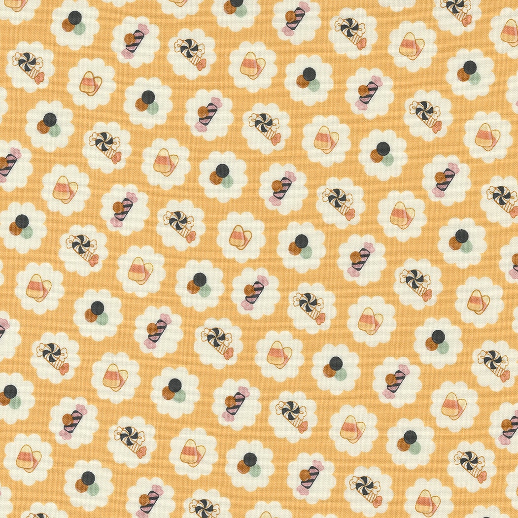 Owl O Ween Spooky Cuties in Fog 31191 18 by Urban Chicks Sold in 1/2 yard Increments