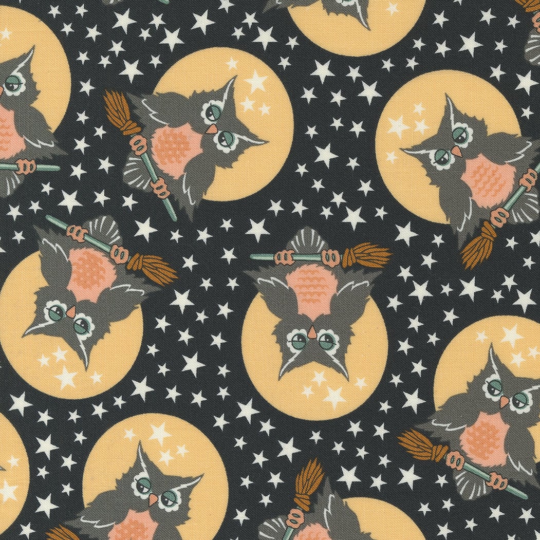 Owl O Ween Spooky Cuties in Fog 31191 18 by Urban Chicks Sold in 1/2 yard Increments
