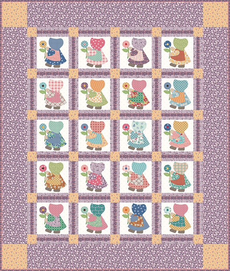 Bee Vintage Mae Daisy C13088-Daisy by Lori Holt for Riley Blake Designs Sold in 1/2 yard increments.