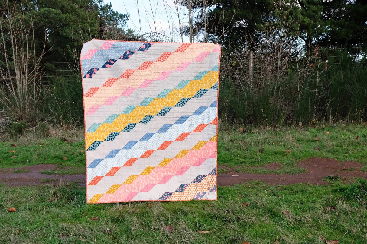 The Diana Quilt Paper Pattern KTQ152 by Kitchen Table Quilting (baby, lap and twin sizes queen)