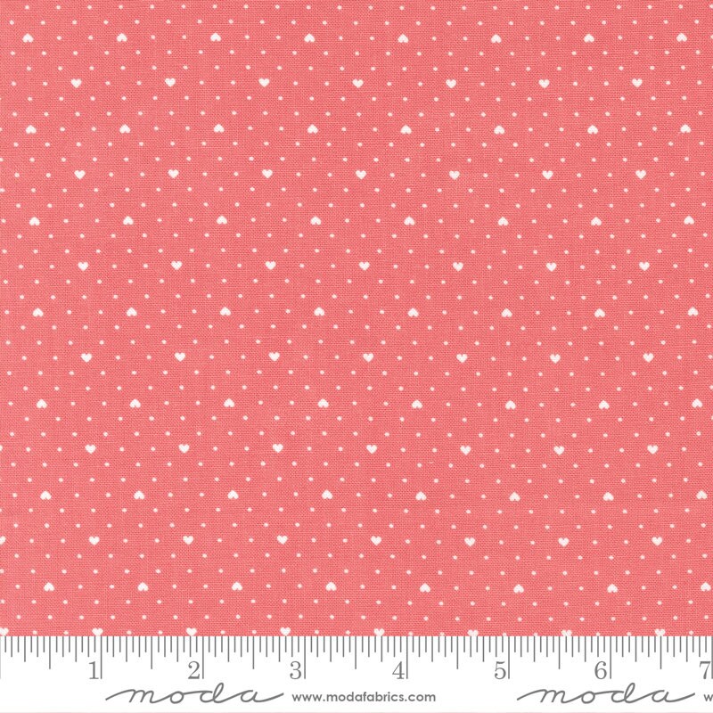 Lighthearted Heart Dot Pink 55298 15 Sold by 1/2 yard increments cut contiguously