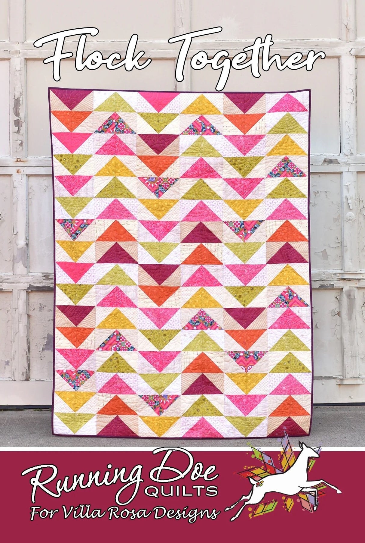 Flock Together Printed Pattern Villa Rosa Designs Size 50" x 66"