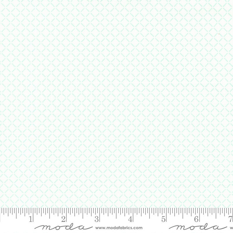 Lighthearted Summer Cream Aqua 55295 21 Sold by 1/2 yard increments cut contiguously