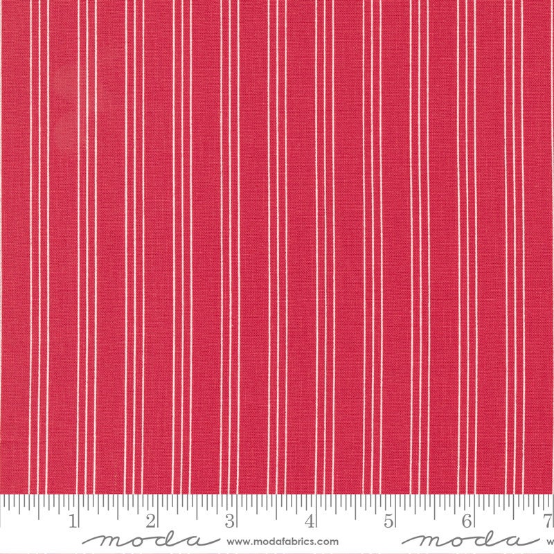 Lighthearted Stripe Red 55296 12 Sold by 1/2 yard increments cut contiguously