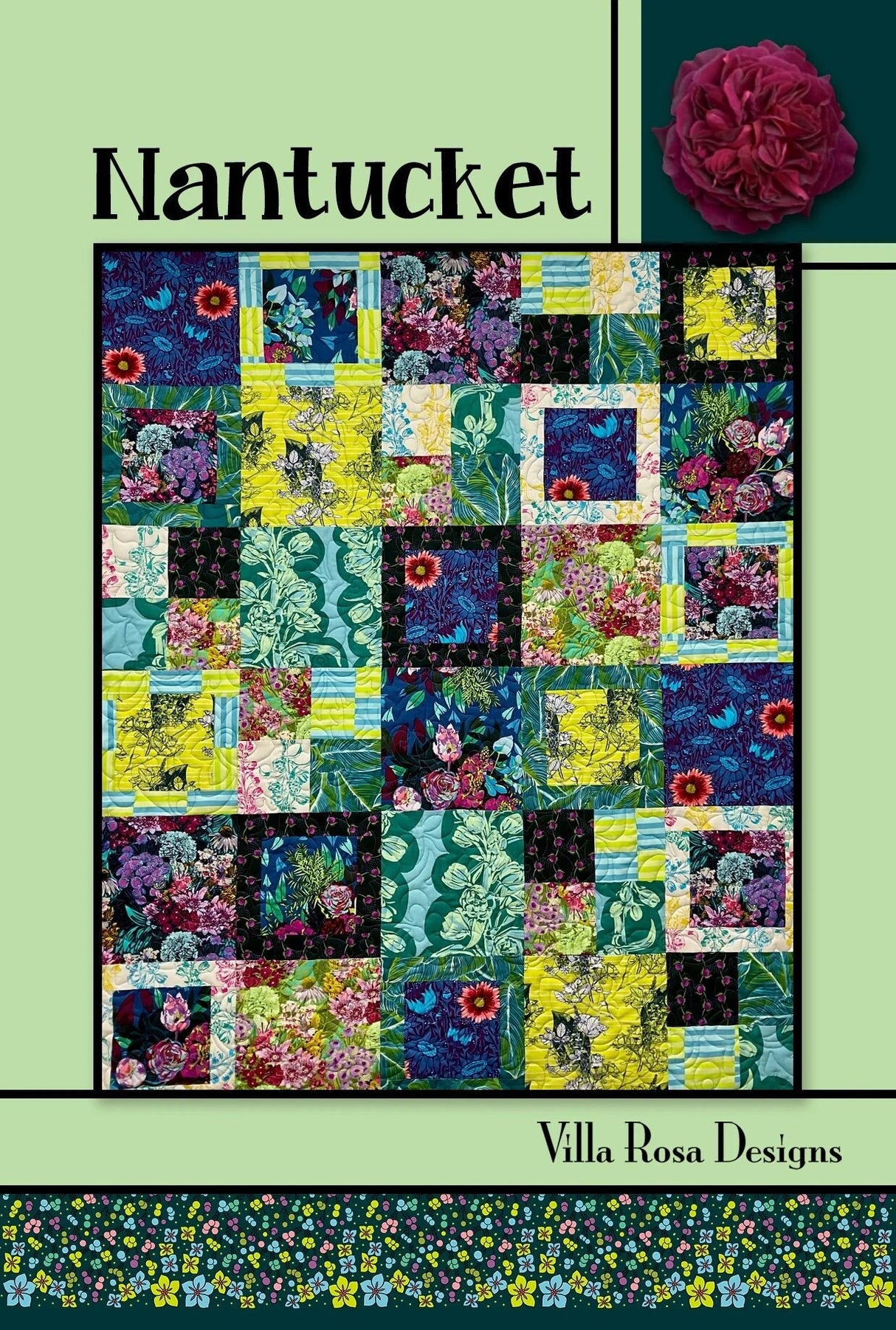Nantucket Pattern Card by Villa Rosa Designs finished size 45" x 54"