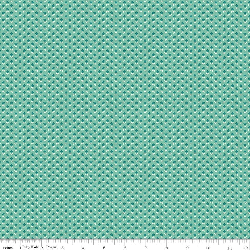 Mercantile Dearest Sea Glass Yardage C14387-Seaglass by Lori Holt of Bee in my Bonnet for Riley Blake Designs Sold in 1/2 yard increments.